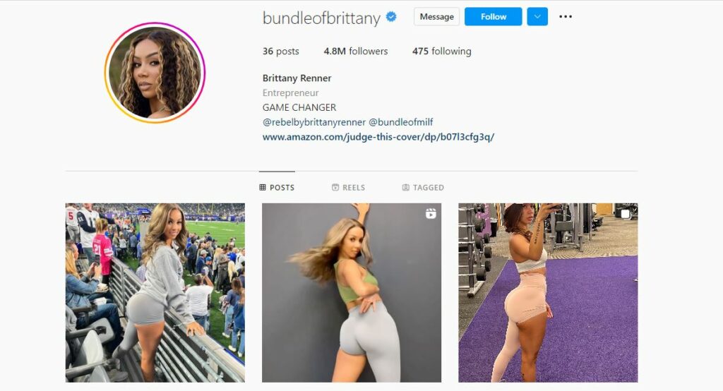 Britanny Renner Instagram