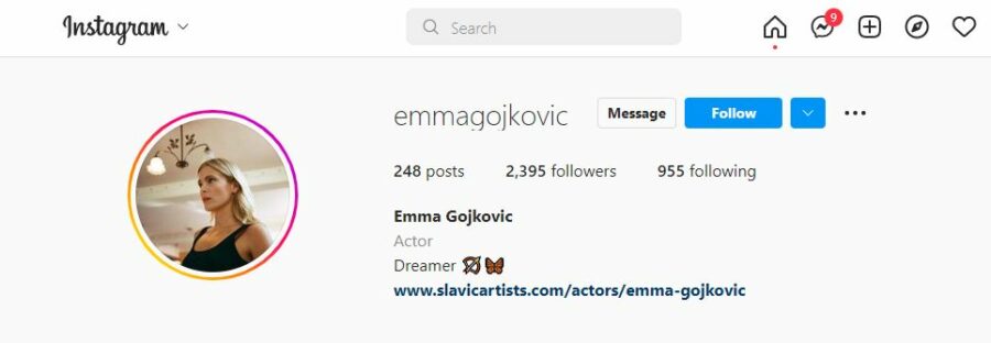 Emma Gojkovic Instagram