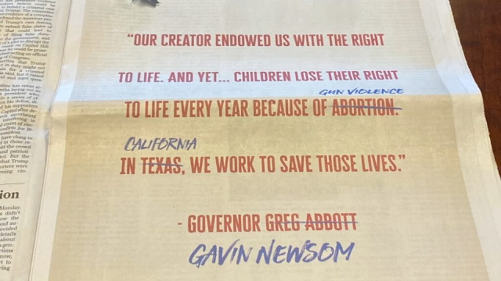 Gavin Newsom Ad For Gun Law