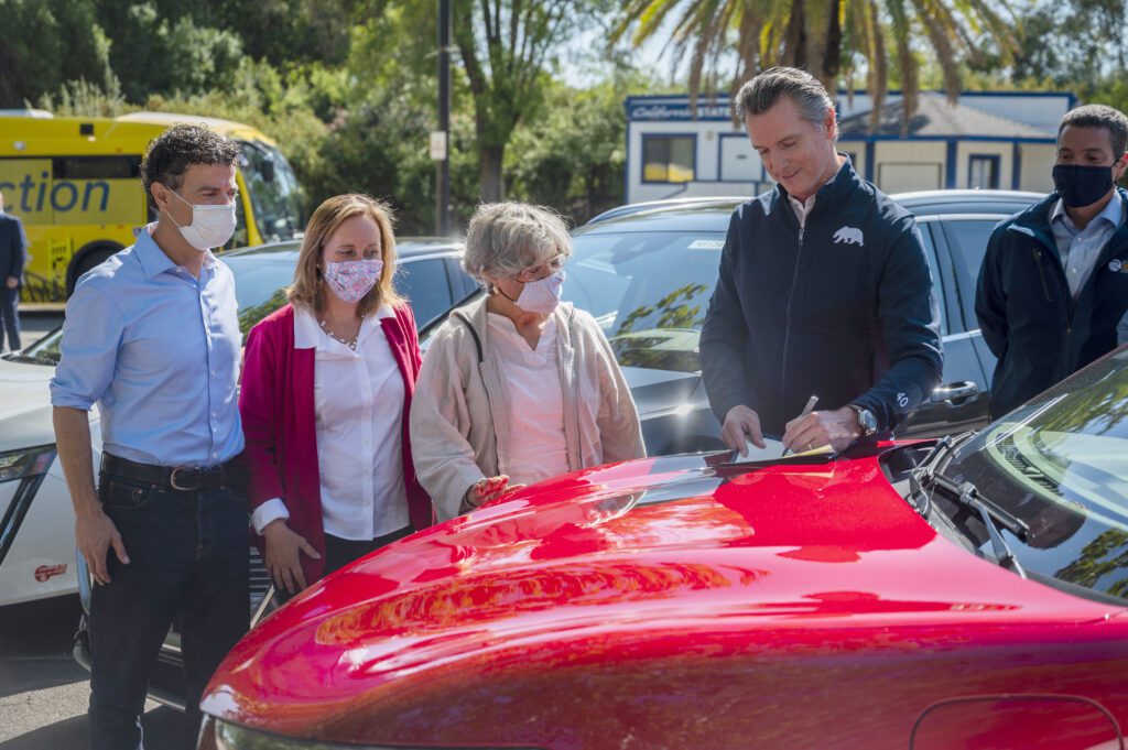 Gavin Newsom Electric Cars Announcement