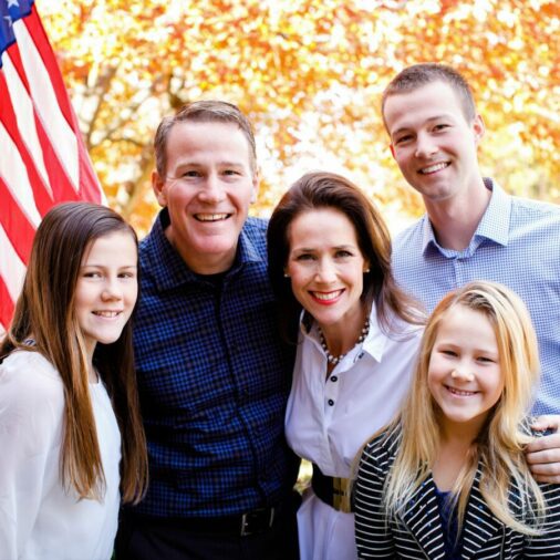 Husted and family