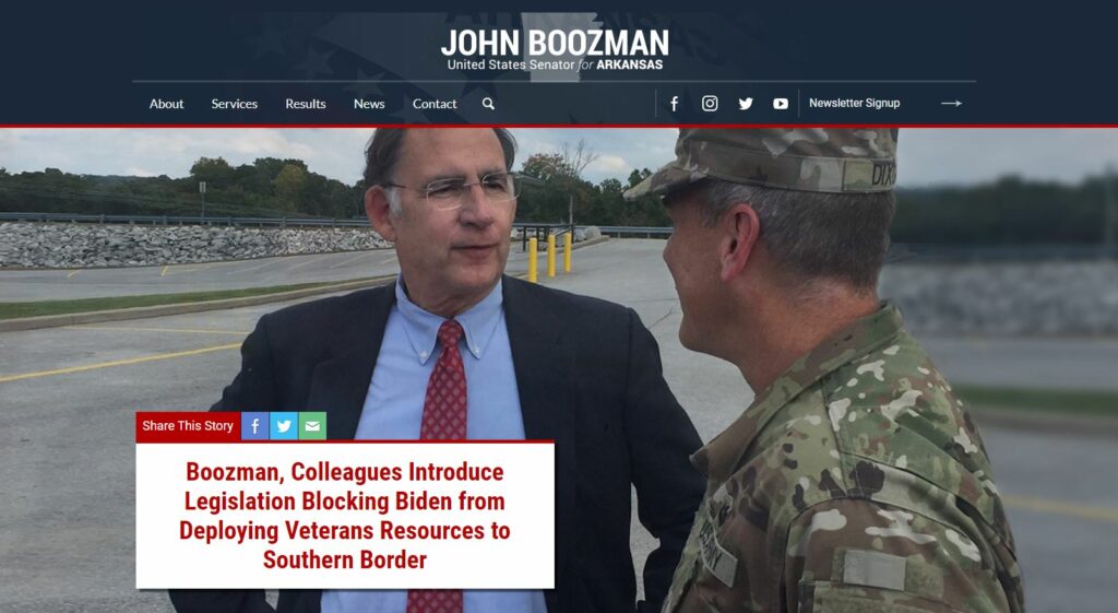 John Boozman Website