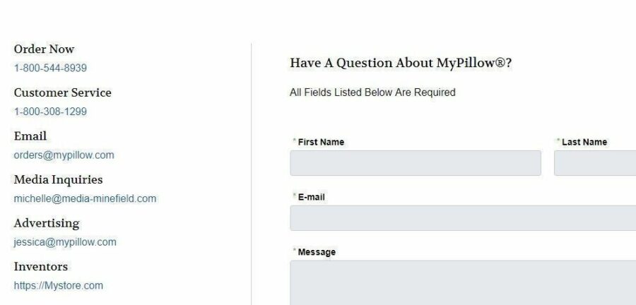 MyPillow-contacts