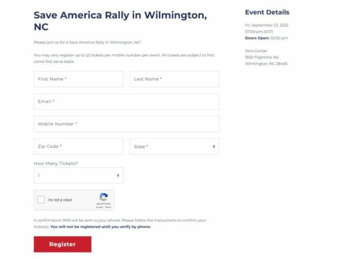 Trump rally tickets nyc