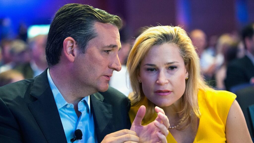 Ted Cruz with his wife