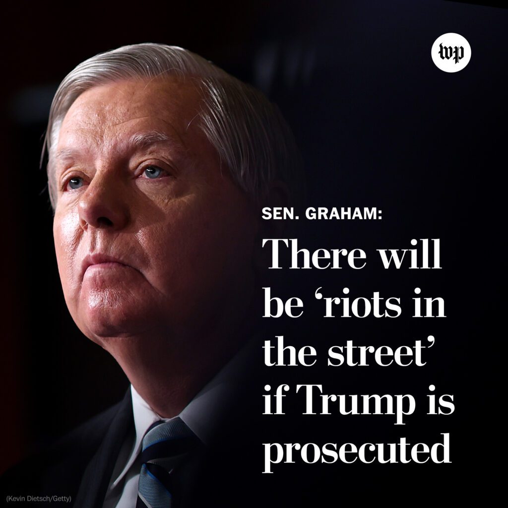 Watch Lindsey Graham Viral Interview "riots in the street"