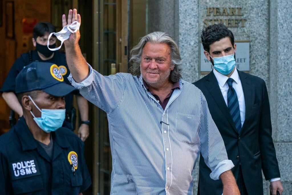 Watch Steve Bannon Arrested for money laundering, conspiracy