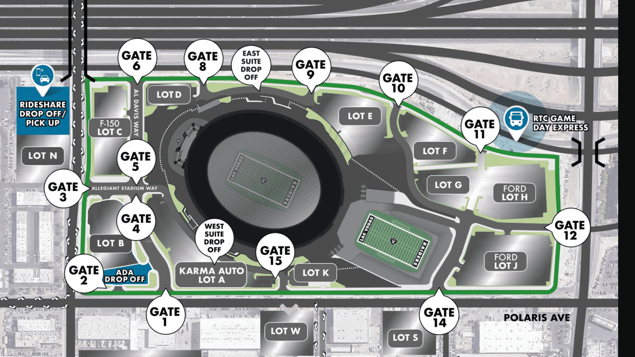 Allegiant Stadium Parking Guide - Tips, Map, Deals - World-Wire