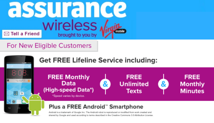 Assurance Wireless Free Senior Cell Phone Program