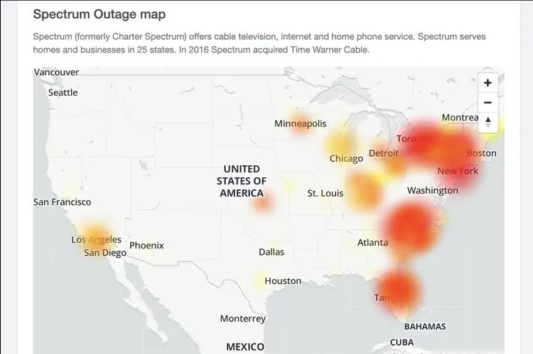 Check if there is a current outage in your area