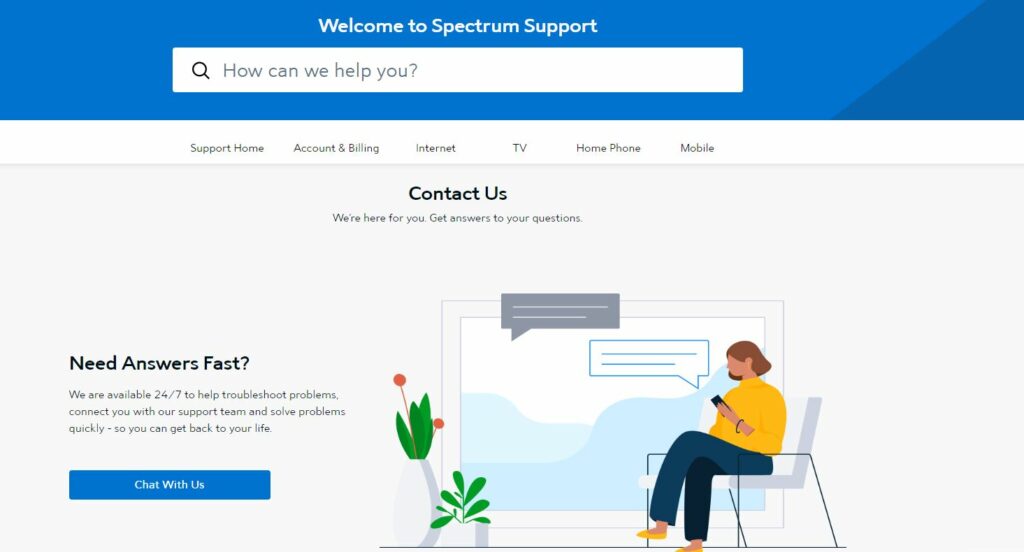Contact Spectrum Customer Support
