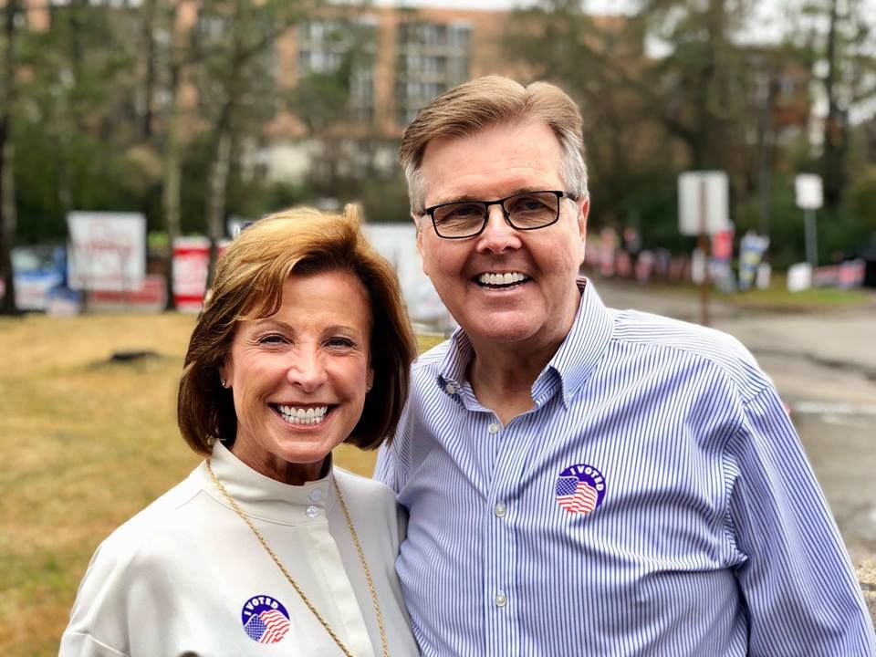 Dan Patrick with his wife Jan Rankin