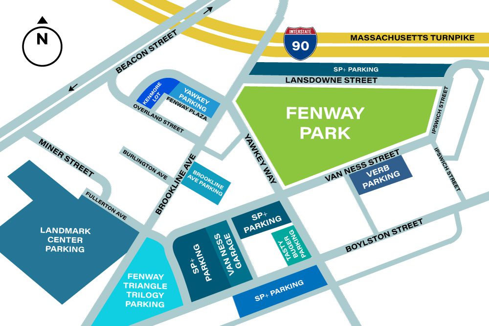 Fenway Park Parking Map