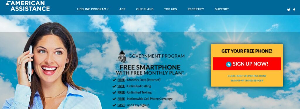 Free Verizon Cell Phone via American Assistance Program