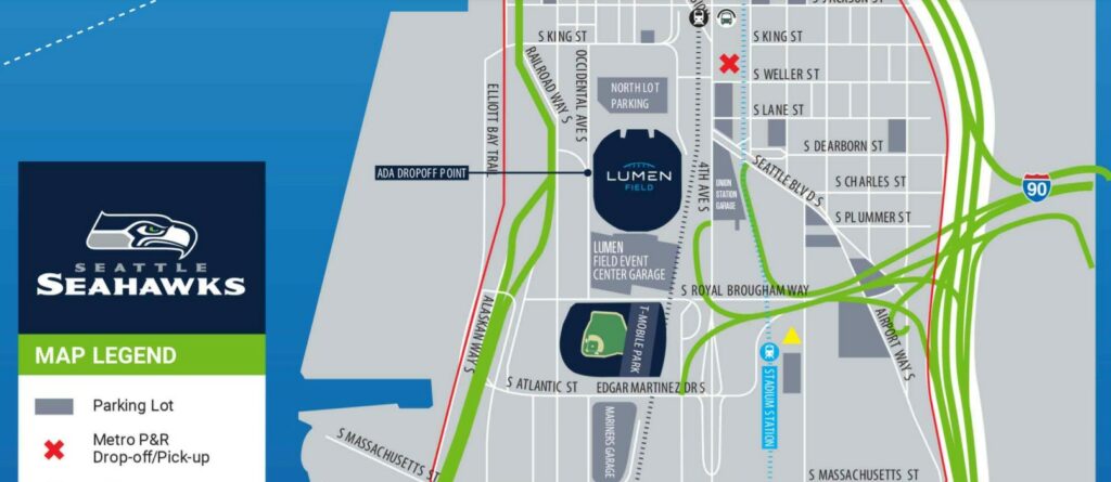 Lumen Field Official Parking Map