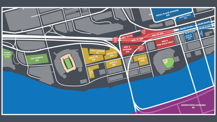 PNC Park Official Parking Map