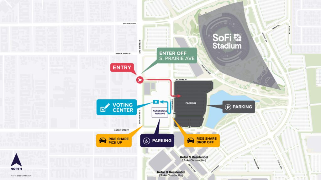 SoFi Stadium Official Parking Map