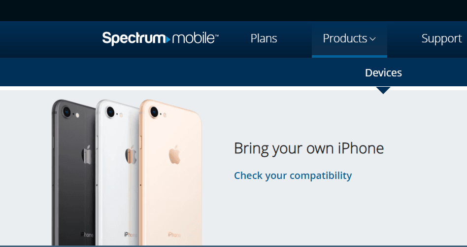 Spectrum Mobile Bring Your Own Phone Program