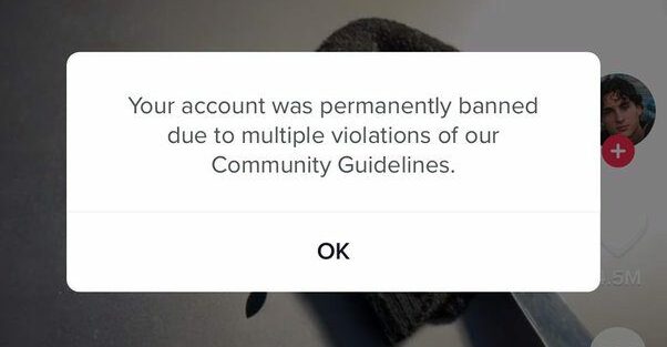 How do I open a banned TikTok account?