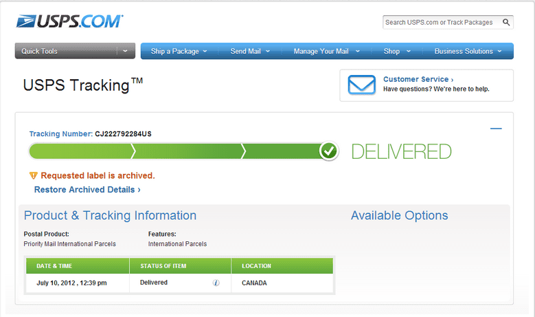 Check T-Mobile order status on the USPS tracking website
