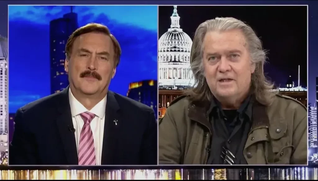 Mike Lindell and Twitter on Steve Bannon Show