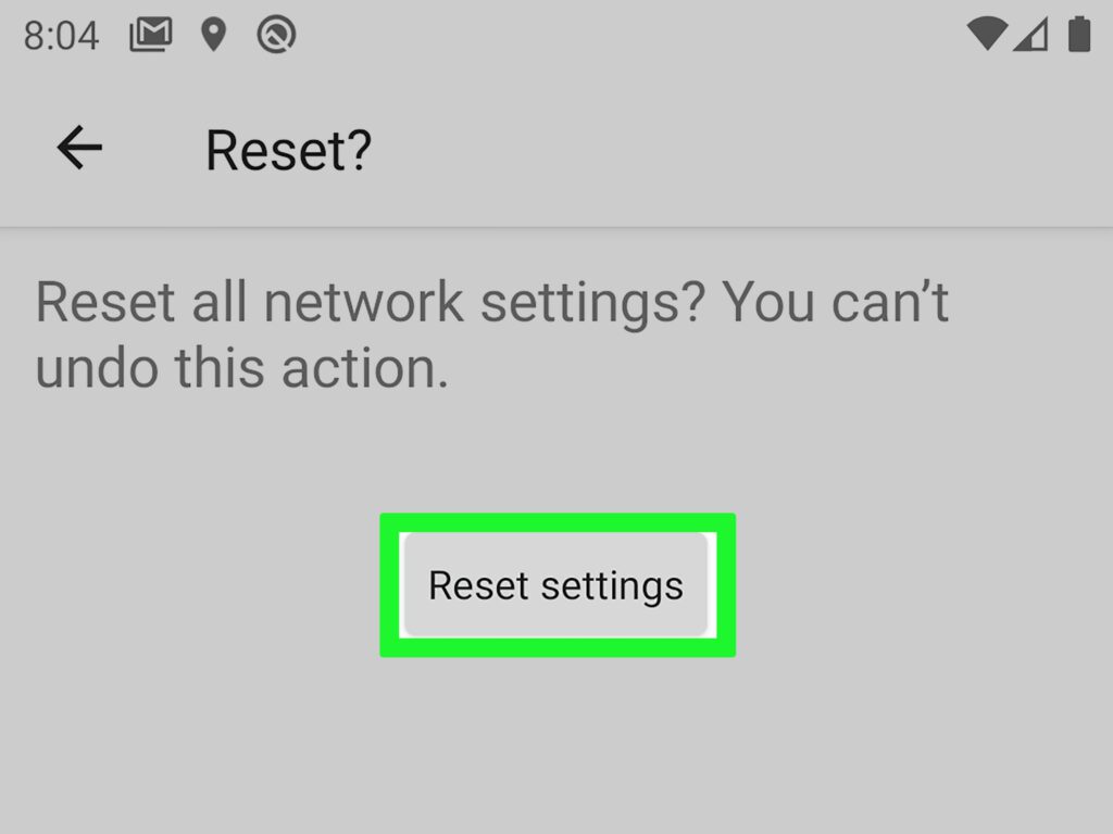 Reset Your Phone's Network Settings - TruConnect Data Not Working