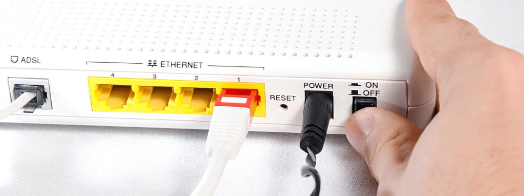 Restart the modem to fix Spectrum WiFi not working