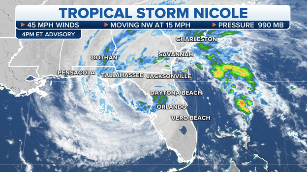 Tropical Storm Nicole Update