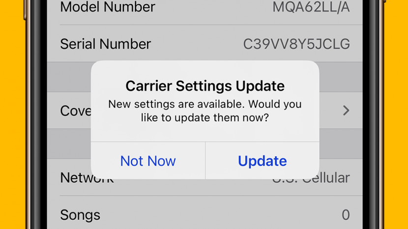 Update your carrier settings on your phone - Fix TruConnect Data Not Working