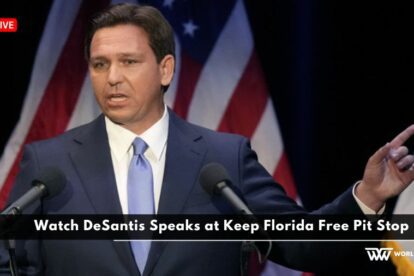 Watch DeSantis Speaks at Keep Florida Free Pit Stop Live