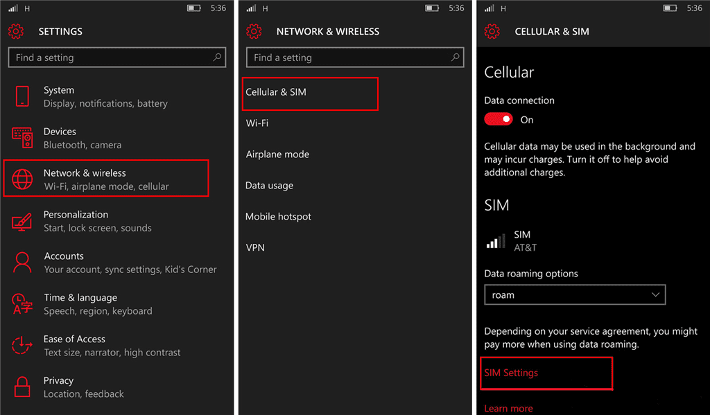 reset APN Settings on Windows Phones