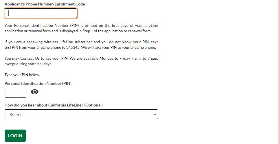 Apply for free California government phone online