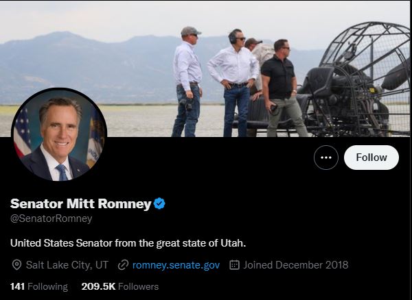 Contact Mitt Romney through Social Media