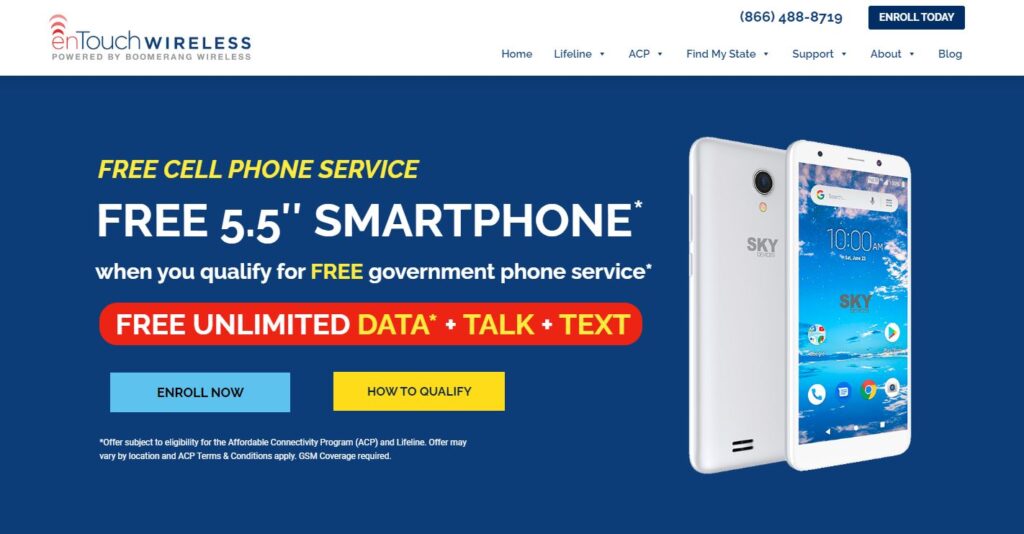 Free Government Phone enTouch WIreless