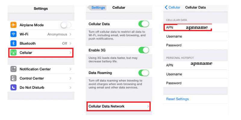 How to change QLink Wireless APN Settings on iPhone