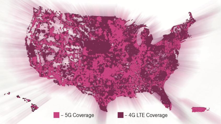 T-Mobile 5G Coverage with Straight Talk