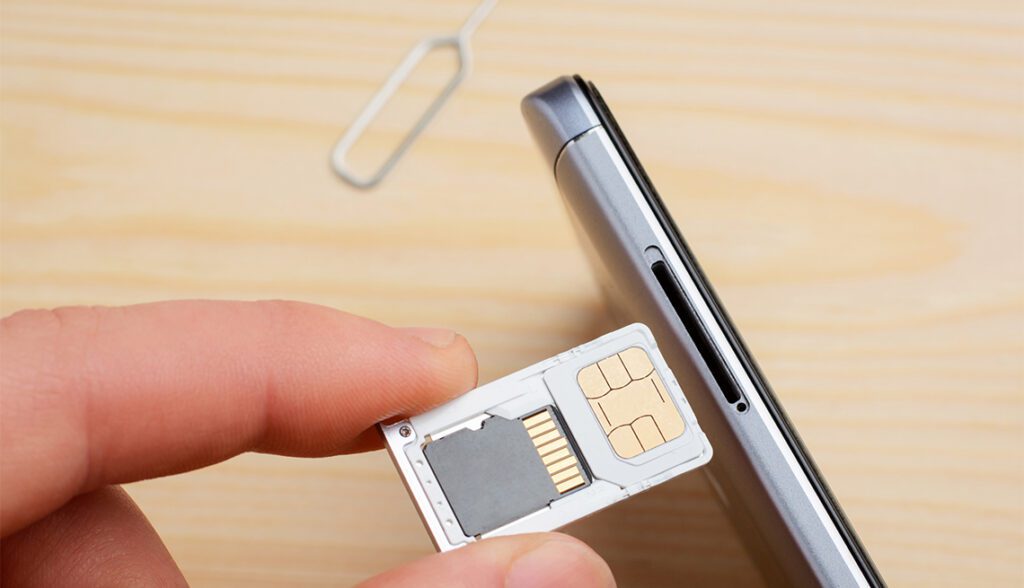 Insert your SIM card for TruConnect SIM Card Activation