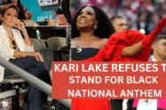 Kari Lake at Super Bowl LVII refuses to stand up for 'Black National Anthem'