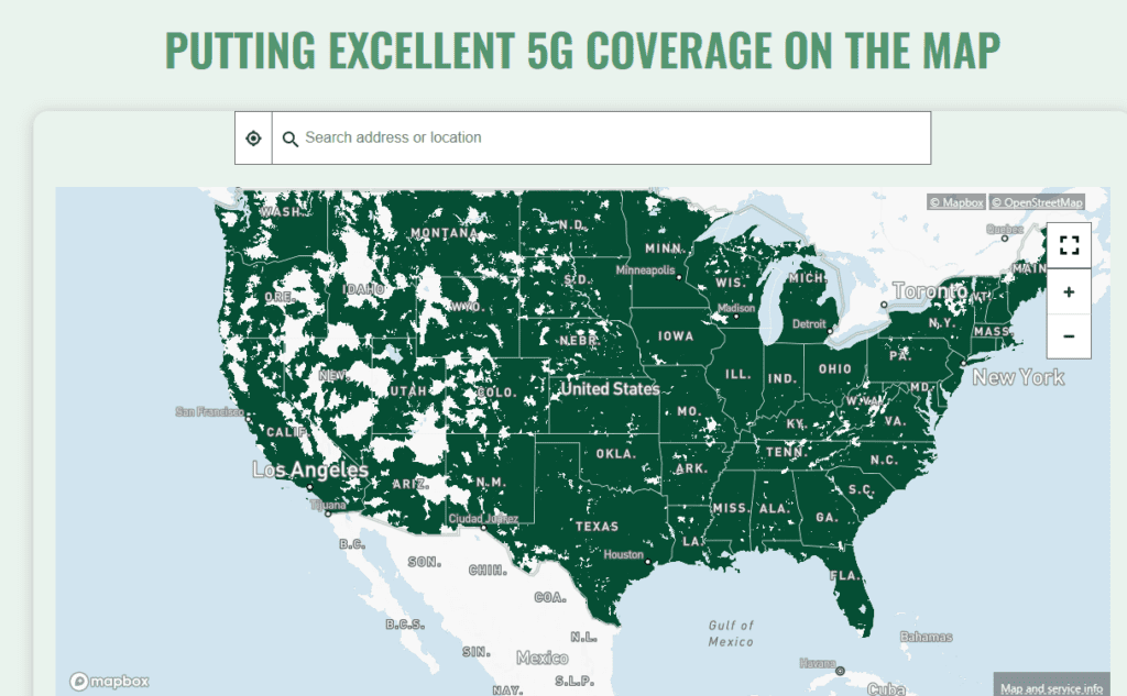 Mint Mobile 5G Coverage Map