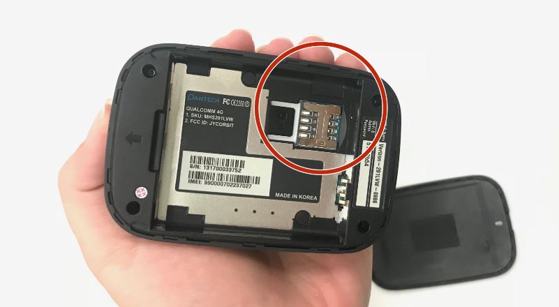 Remove Verizon Jetpack SIM Card to Fix Jetpack Not Working