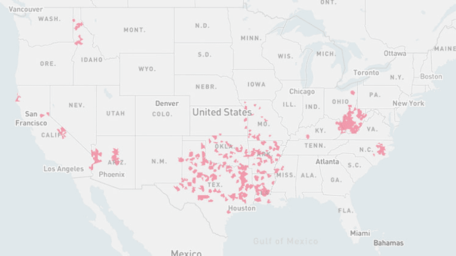 Suddenlink Internet Coverage Map