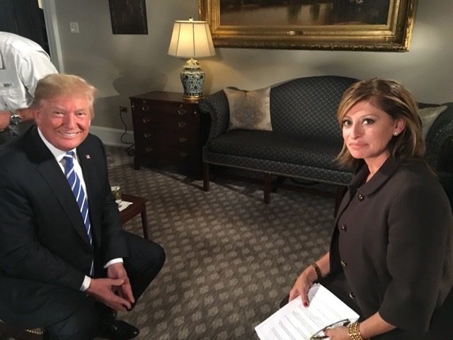 Maria Bartiromo with Donald Trump