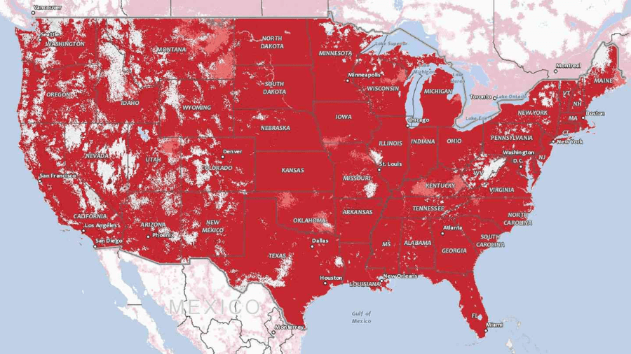 Simple Mobile Coverage Map