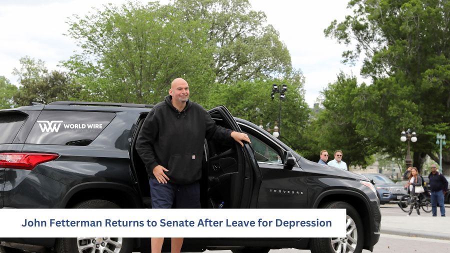 John Fetterman Returns to Senate After Leave for Depression
