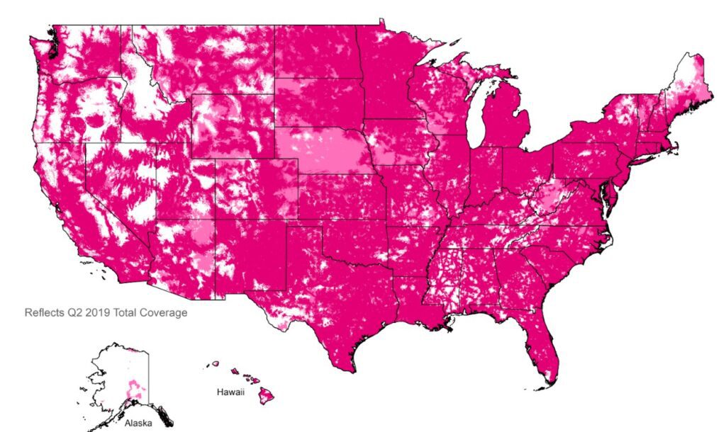 Metro by T-Mobile or MetroPCS Coverage Map