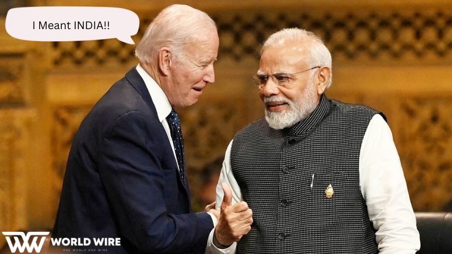 Biden shouted, "My new best friend, the prime minister of a little country that is now the largest in the world, China."