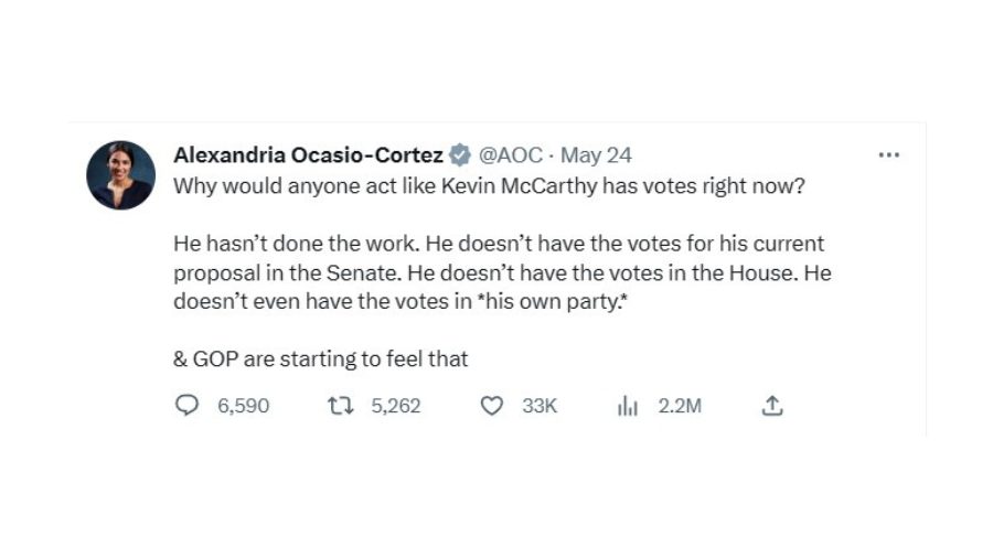 Alexandria Ocasio Cortez Twitter