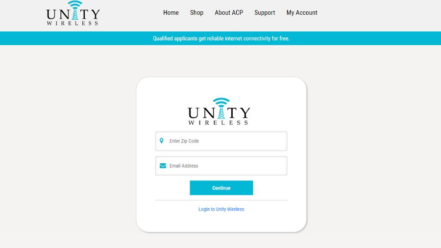 Unity Wireless Website