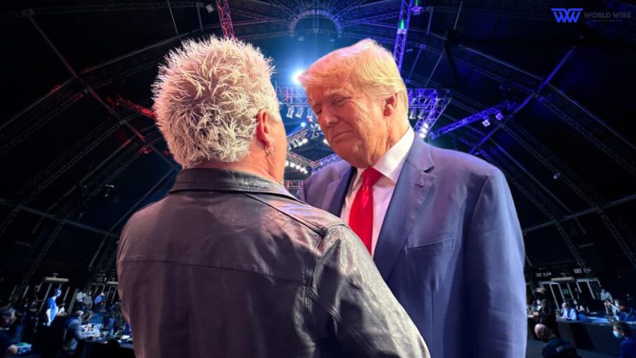 Donald Trump Hangs Out With Guy Fieri and Mel Gibson at UFC in Las Vegas
