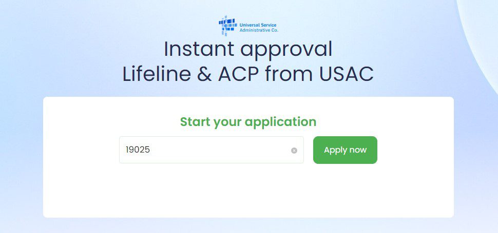 Enter Your ZIP Code and Click on the Apply Now button